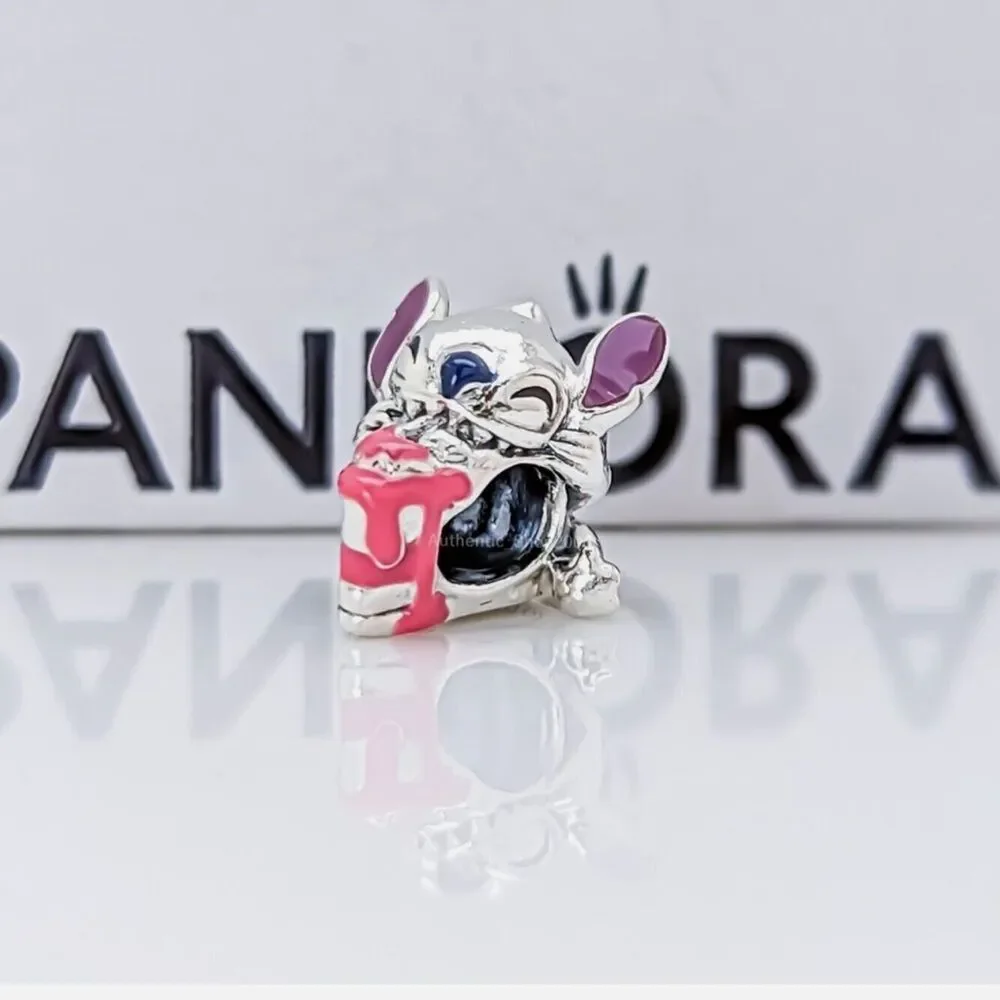 NWOT Lilo & Stitch Birthday Cake Disney x Pandora FIT Silver Charm